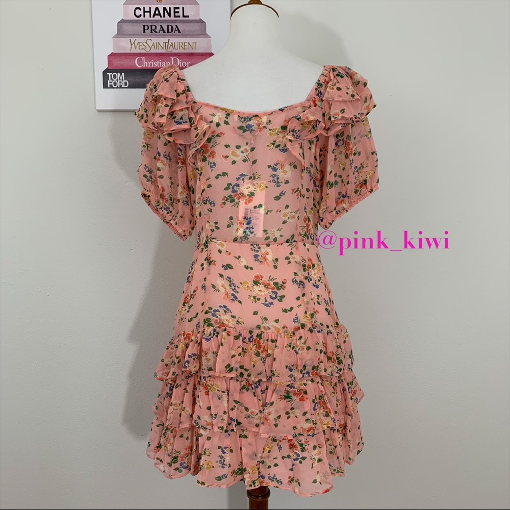 LoveShackFancy Kimbra Ruffle Floral Mini Dress - Picture 10 of 16
